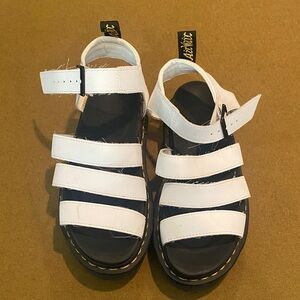 Dr. Martens White Strap Sandals